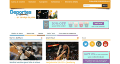 Desktop Screenshot of deportesyalgomas.com